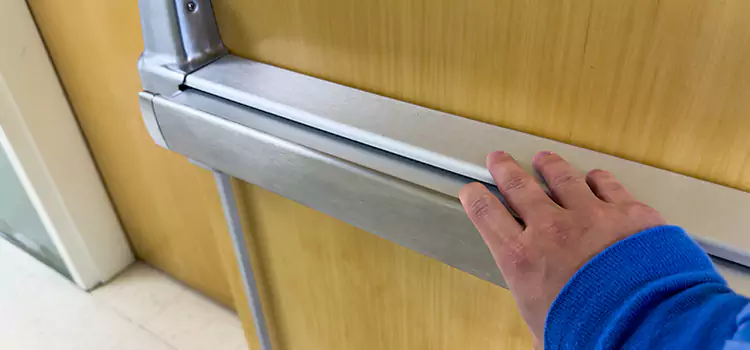 Installing a Push Bar on a Door Harlingen